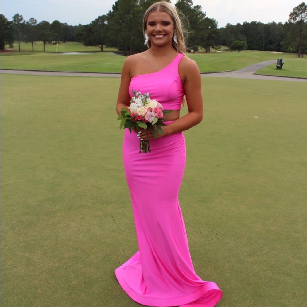 JESSICA ANGEL HOT PINK TWO PIECE DRESS